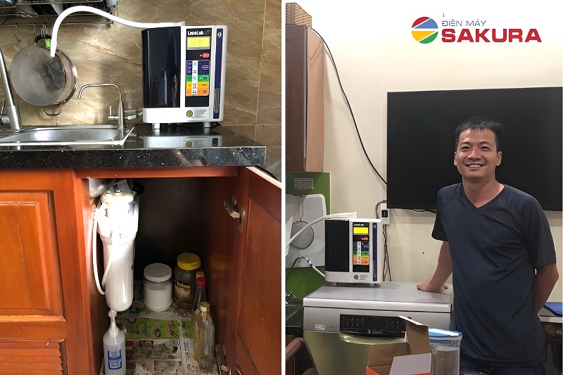  Hình ảnh lắp đặt thực tế máy lọc nước Kangen SD501 tại nhà chị Lan