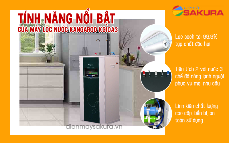 Máy lọc nước 10 lõi Kangaroo Kg10A3