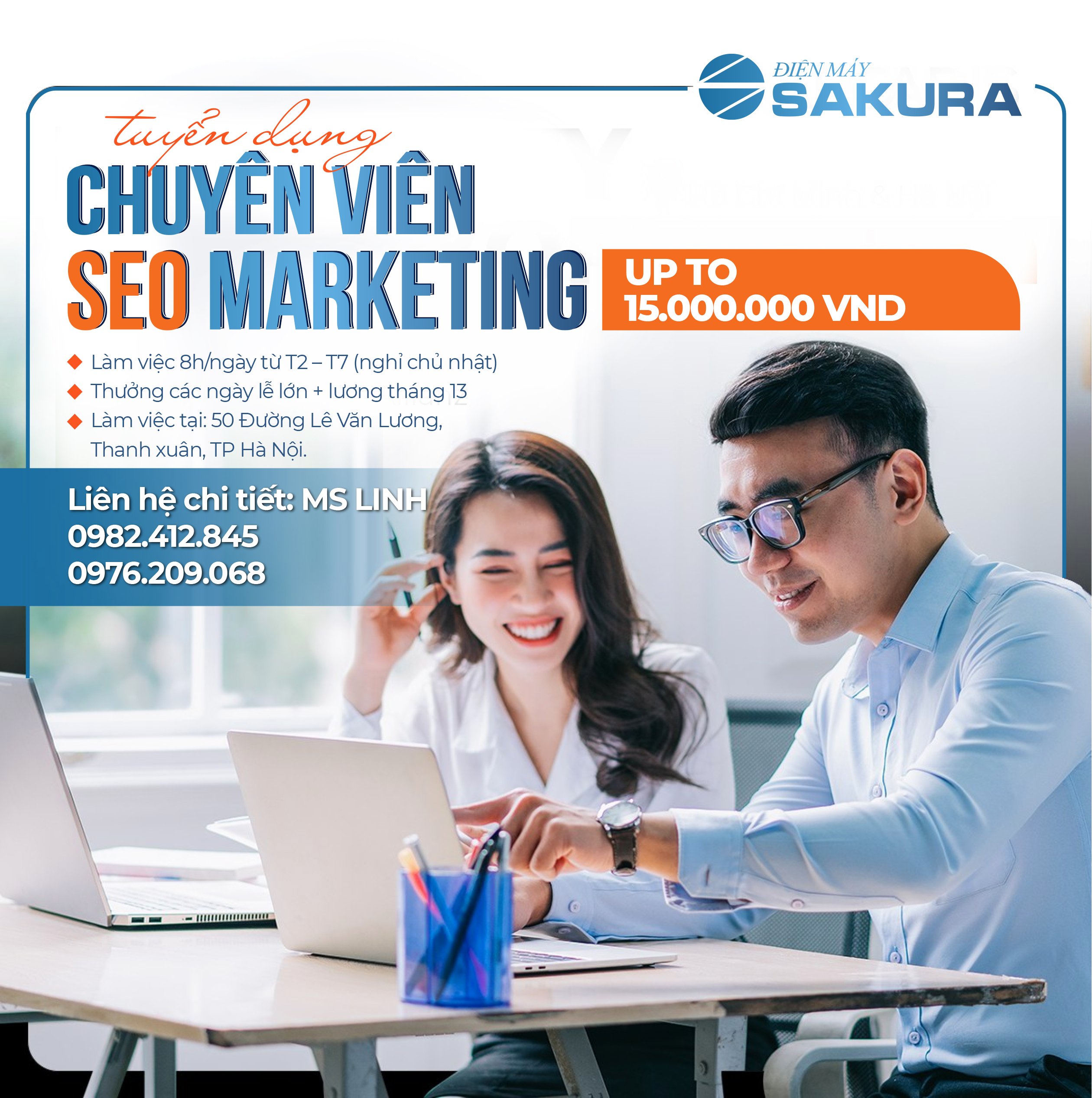 Tuyển dụng vị trí Chuyên Viên SEO Marketing Sakura 2022