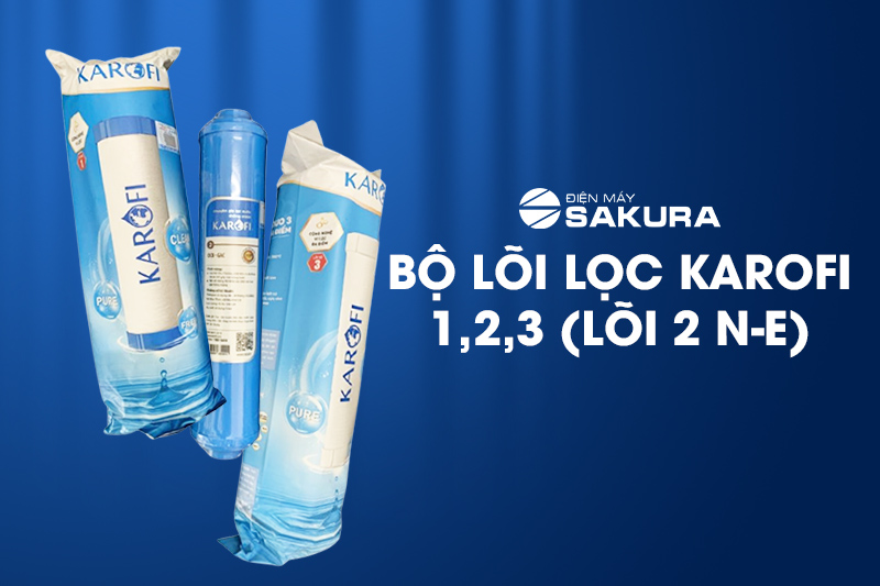 Bộ lõi lọc nước 123 Karofi dành cho máy N-E239 cùng thương hiệu