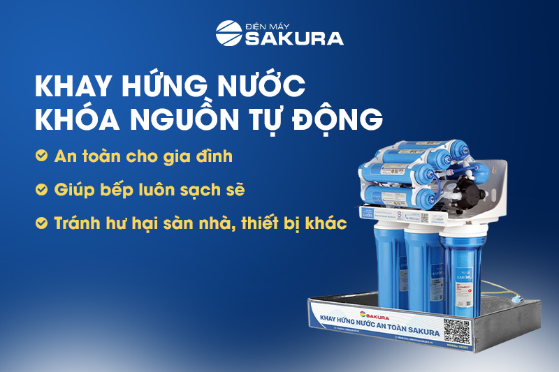 Khay hứng với thiết kế an toàn cho mọi người dùng
