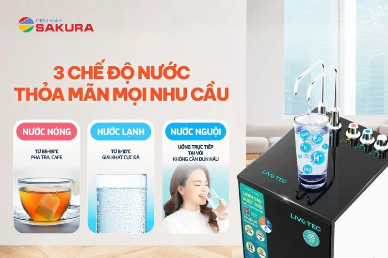 2 v&ograve;i - 3 chế độ nước tiện lợi
