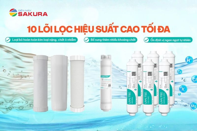 Hệ 10 l&otilde;i lọc hiện đại, hiệu suất vượt trội