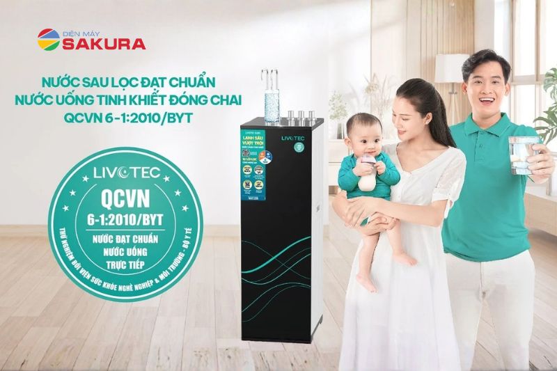 Nguồn nước đạt chuẩn tinh khiết