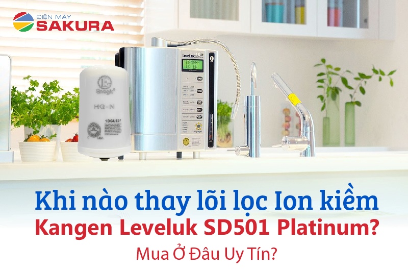 Thời gian thay lõi lọc nước Kangen SD501 Platinum là khi nào?
