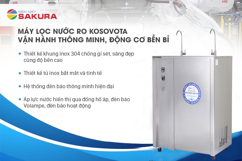 Vỏ tủ và khung máy Kosovota Pro KSV-50B được làm từ inox 304