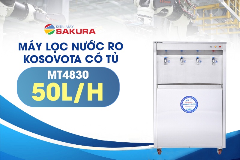 Máy lọc có tủ Kosovota MT4830 có công suất lọc 50L/H