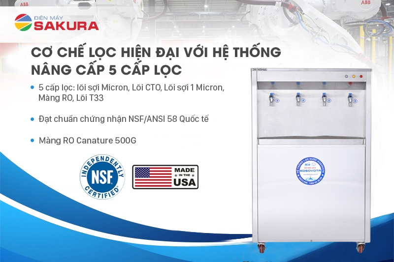 Máy lọc bán công nghiệp Kosovota MT4830 trang bị 5 cấp lọc ưu việt