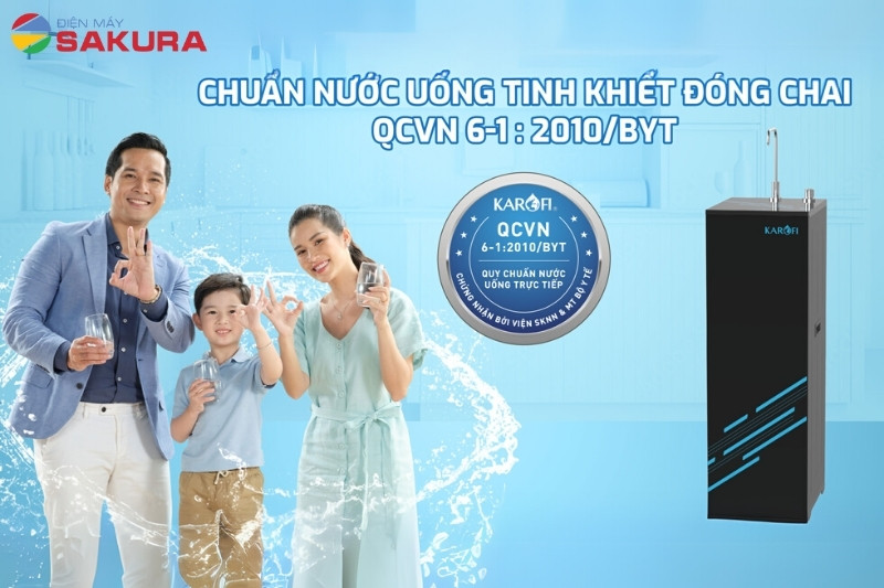  Máy lọc nước RO Karofi KAQ-D20 cho nguồn nước chuẩn tinh khiết