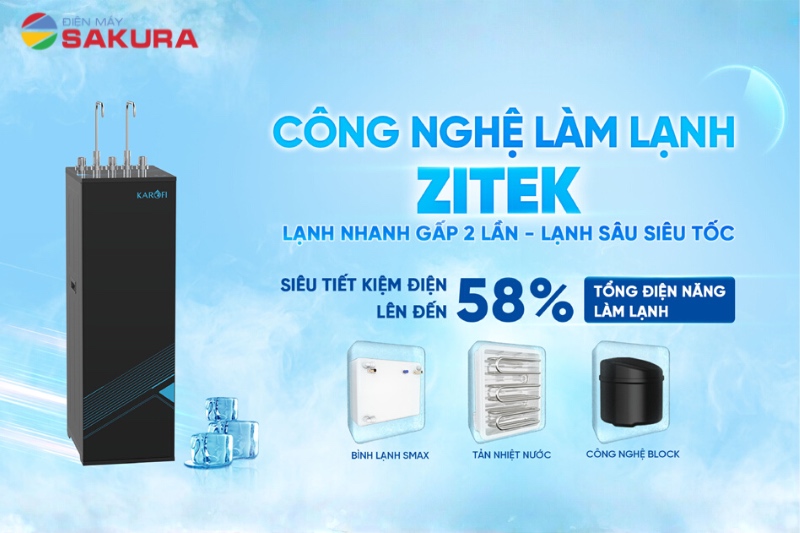 Karofi KAD-L68 với c&ocirc;ng nghệ l&agrave;m lạnh Zitek - tiết kiệm 58% điện năng