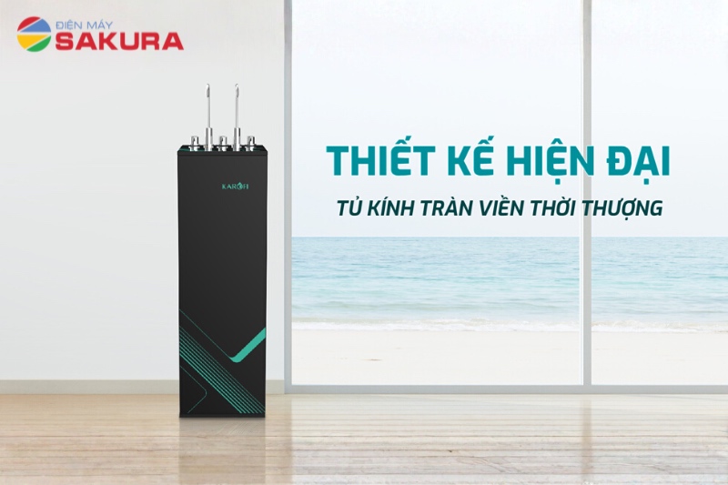 M&aacute;y lọc nước n&oacute;ng lạnh Karofi KAD-M68 thiết kế tr&agrave;n viền thời thượng