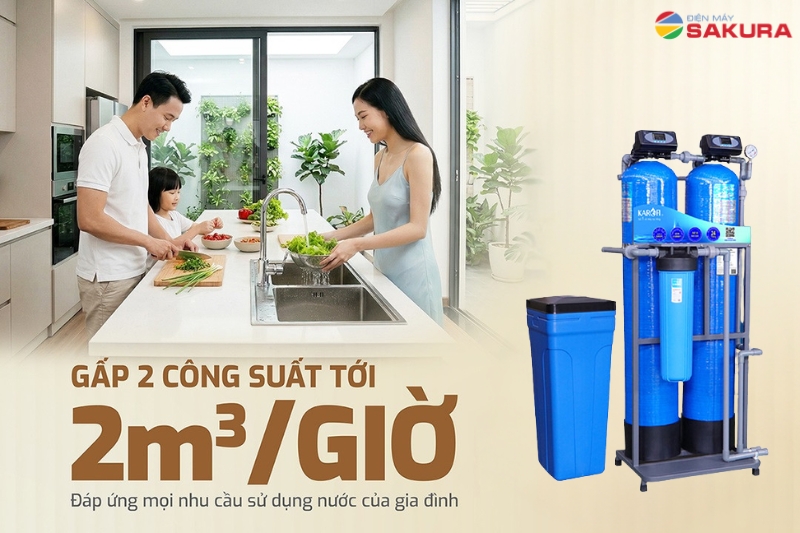 Lọc tổng Karofi KTF-222CT c&oacute; c&ocirc;ng suất lọc cực lớn 