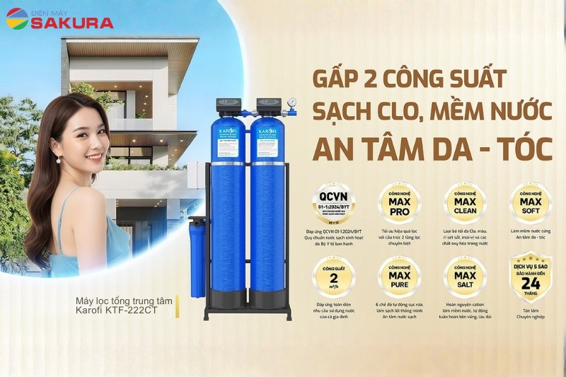 Công nghệ làm mềm nước ưu việt từ chuyên gia Karofi