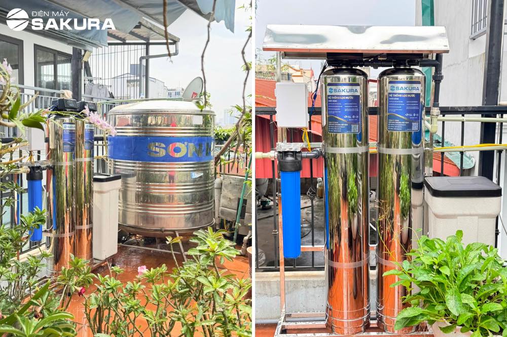 Hình ảnh lắp đặt hệ thống lọc đầu nguồn Sakura SKT212I