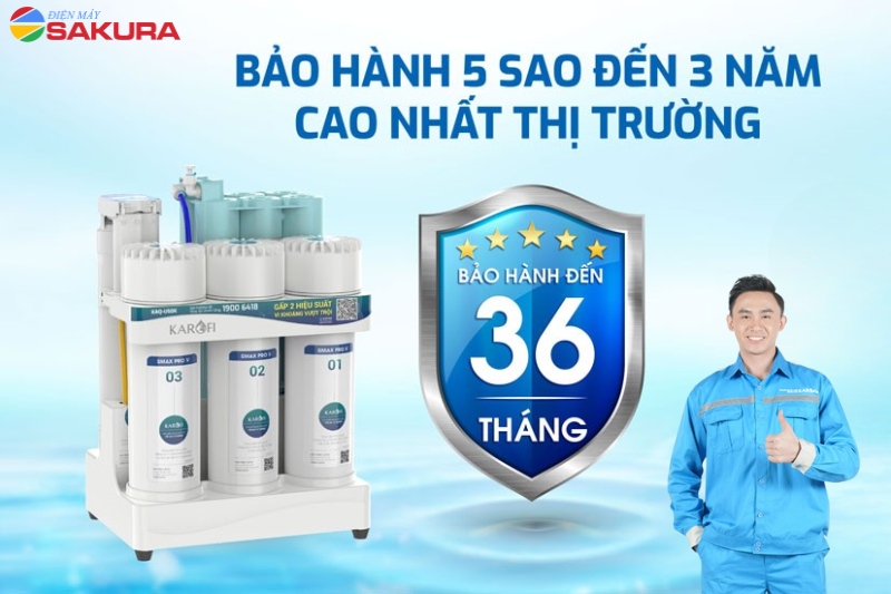 KAQ-U50K Pro được cung cấp chế độ bảo hành tối ưu