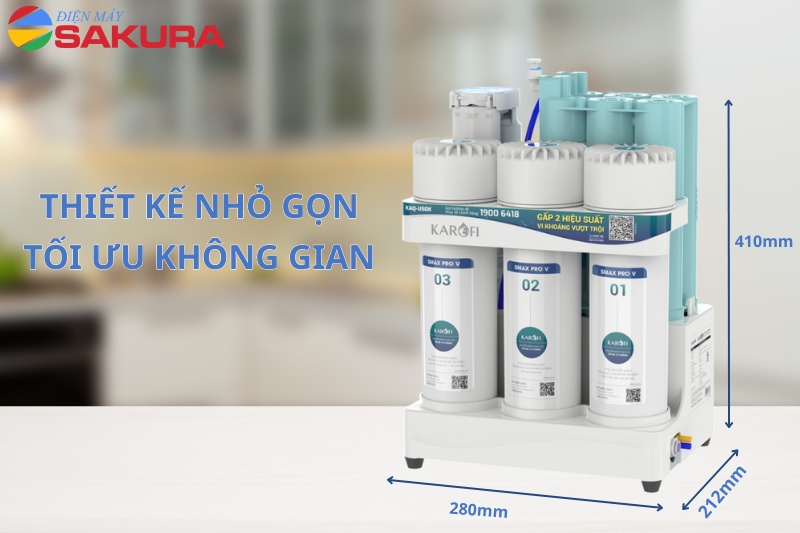 KAQ-U50K được thiết kế tinh tế và nhỏ gọn