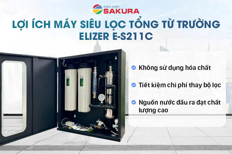 Lợi ích tuyệt vời của máy siêu lọc tổng từ trường E-S211C