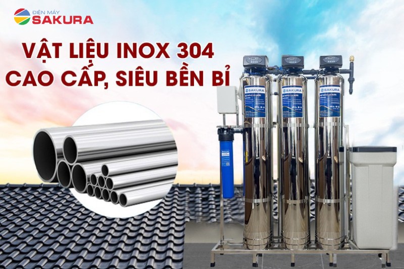 Sakura SKT213I trang bị cột lọc inox 304 si&ecirc;u bền bỉ