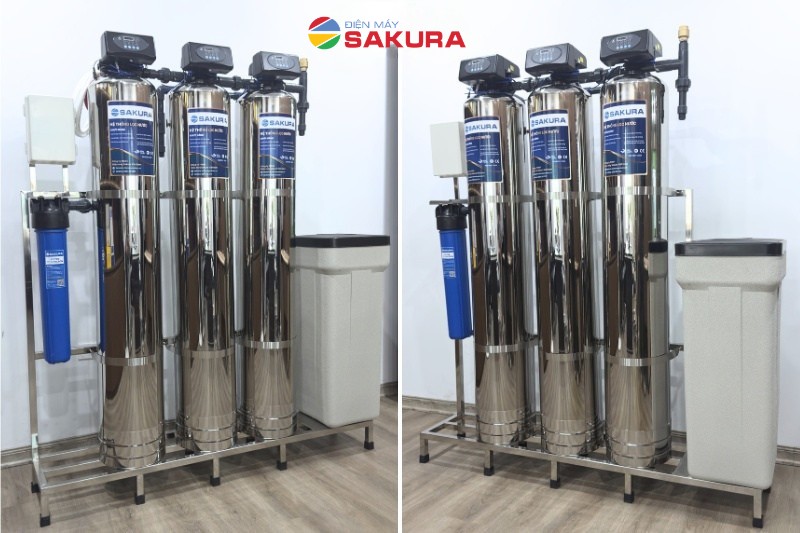 H&igrave;nh ảnh lắp đặt thực tế hệ thống lọc tổng đầu nguồn Sakura SKT-213I
