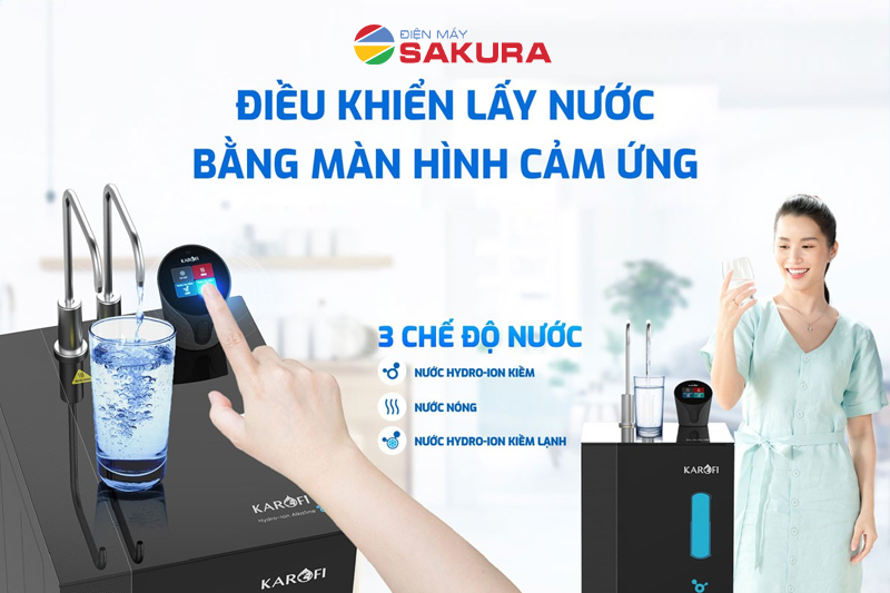 Thiết kế 2 vòi - 3 chế độ nước siêu tiện lợi giúp nâng tầm cuộc sống gia đình bạn