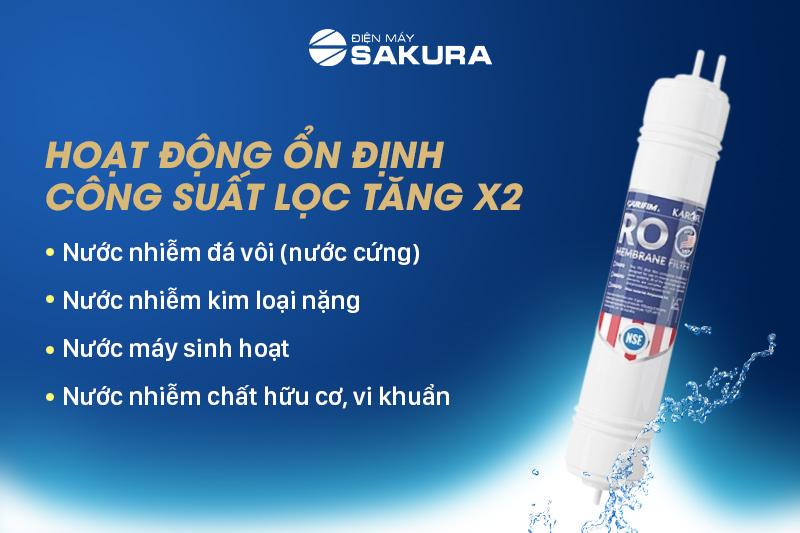 Màng lọc RO Purifim với nhiều tính năng nổi bật