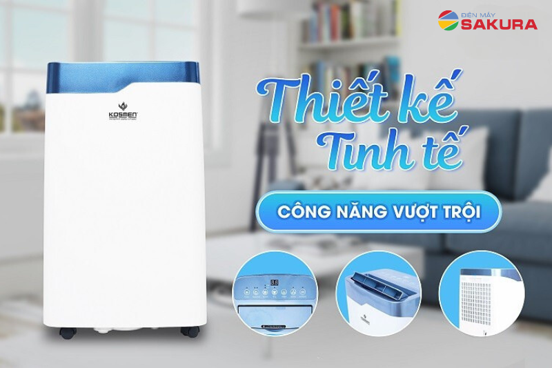 Máy hút ẩm Kosmen KM-20N thiết kế nhỏ gọn sang trọng