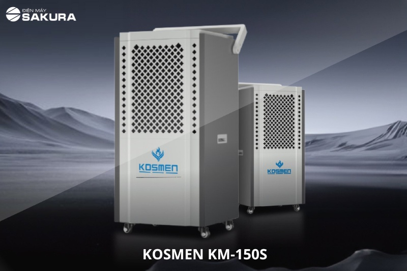 Máy hút ẩm công nghiệp Kosmen KM-150S có thiết kế nhỏ gọn, màu sắc tinh tế