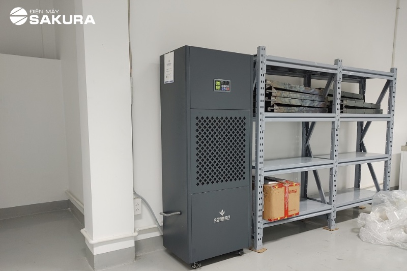 Hình ảnh thực tế máy hút ẩm công nghiệp Kosmen KM-210S