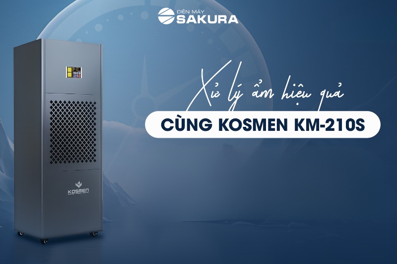 Tìm hiểu chi tiết về máy hút ẩm công nghiệp Kosmen KM-210S