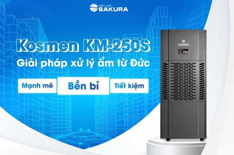 Tìm hiểu máy hút ẩm công nghiệp Kosmen KM-250S