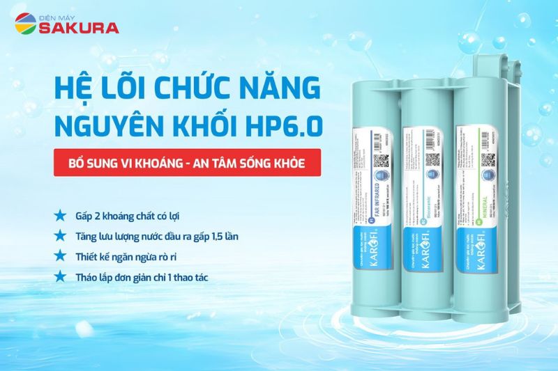 Karofi KAD-L82 được trang bị hệ lõi chức năng HP 6.0 chống tái nhiễm khuẩn