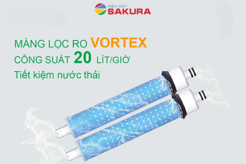 Màng lọc RO Vortex giảm thiểu nguồn nước thải ra