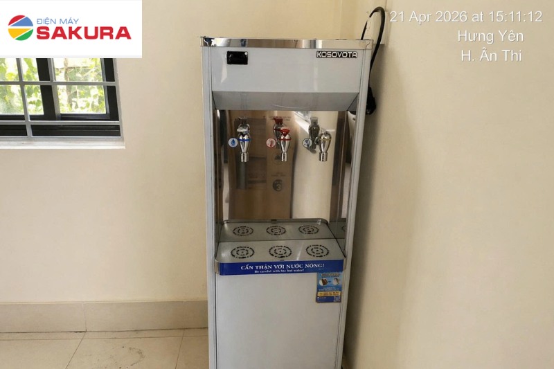 Ảnh thực tế của cây nước nóng lạnh 345L có RO 20L/H KOSOVOTA MTL-345