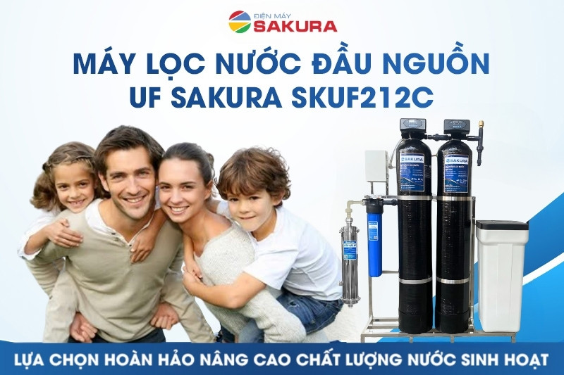 Lọc nước đầu nguồn có màng siêu lọc UF Sakura SKUF212C