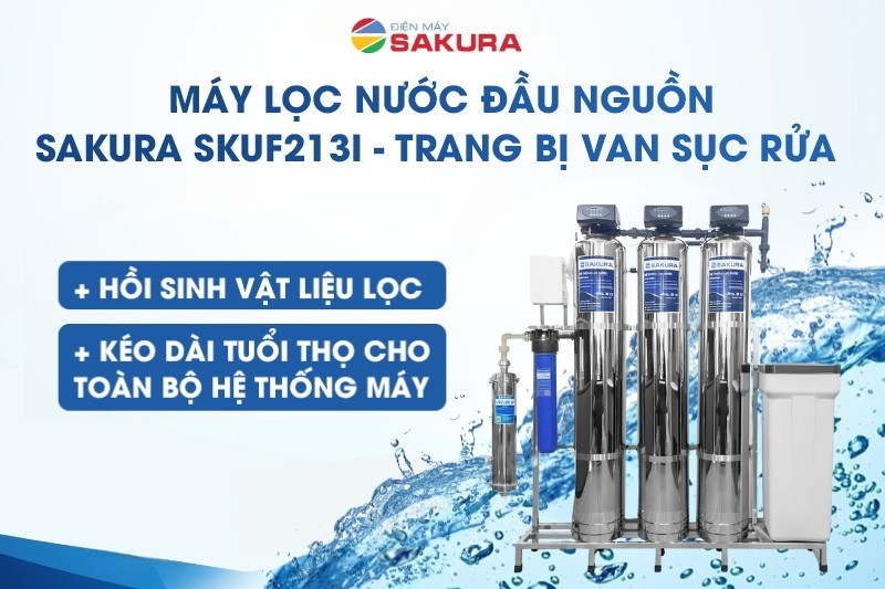 Trang bị van sục rửa tự động giúp hồi sinh vật liệu lọc