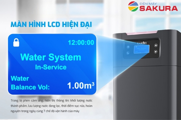 Màn hình LCD cảm ứng tiện lợi, thông minh