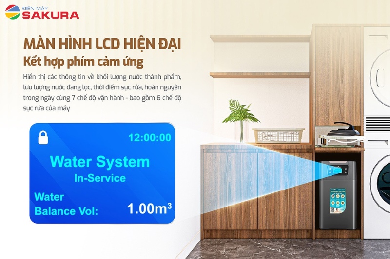 M&agrave;n h&igrave;nh LCD cảm ứng tiện lợi, th&ocirc;ng minh