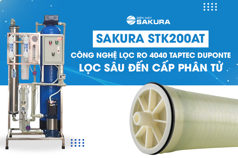 Công nghệ lọc RO 4040 Taptec Dupont lọc sạch triệt đê