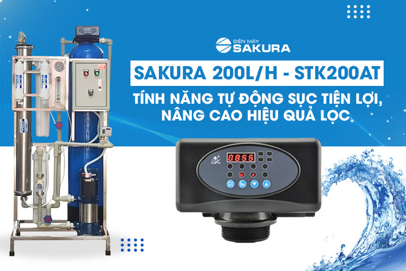 Tính năng tự động sục rửa tiện lợi nâng cao hiệu quả lọc