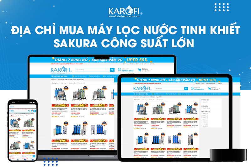 Mua máy lọc nước công suất lớn SAKURA 500L/H STK500AT chính hãng