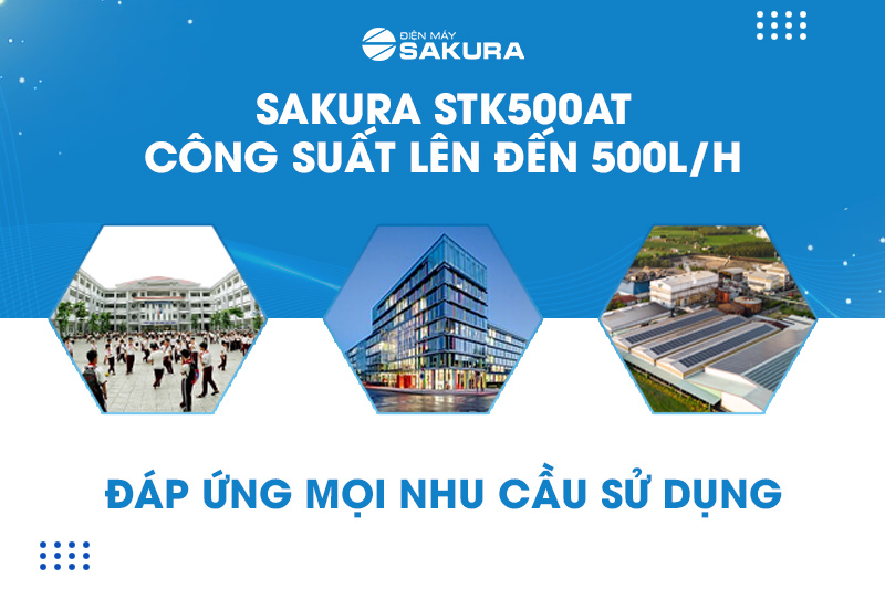 Hệ thống lọc nước STK500AT đáp ứng nhiều nhu cầu sử dụng khác nhau