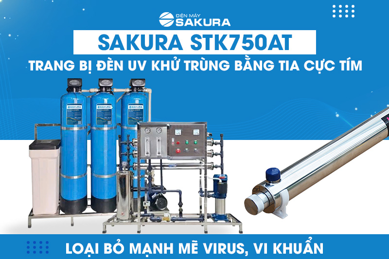 Thiết bị STK750AT trang bị đèn UV loại bỏ mạnh mẽ virus, vi khuẩn