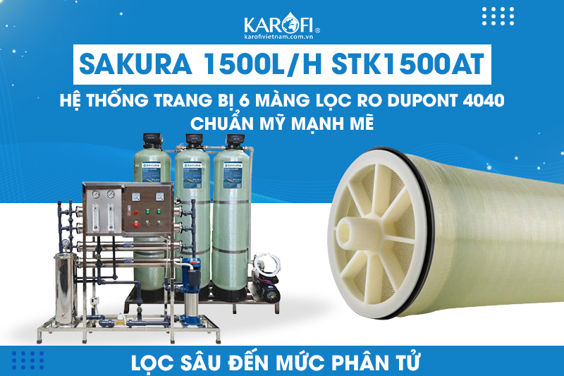 2 màng lọc RO chuẩn Mỹ cho nguồn nước sạch sâu, an toàn