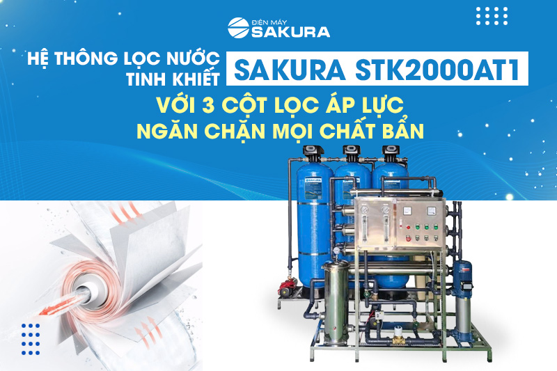 3 cột áp lực với vật liệu lọc chuyên biệt cho nguồn nước trong sạch