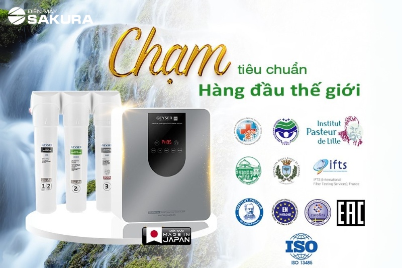 Geyser Ecotar 9 Pro đạt tiêu chuẩn chất lượng hàng đầu