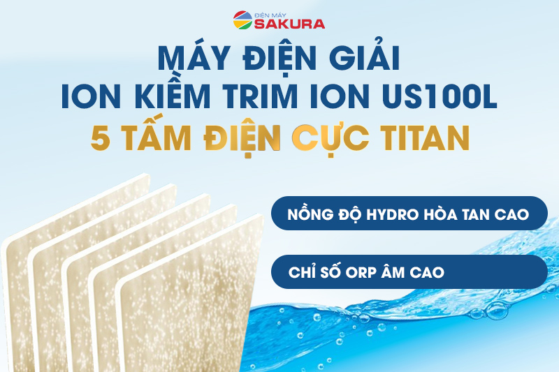 5 tấm điện cực với chỉ số ORP âm cao