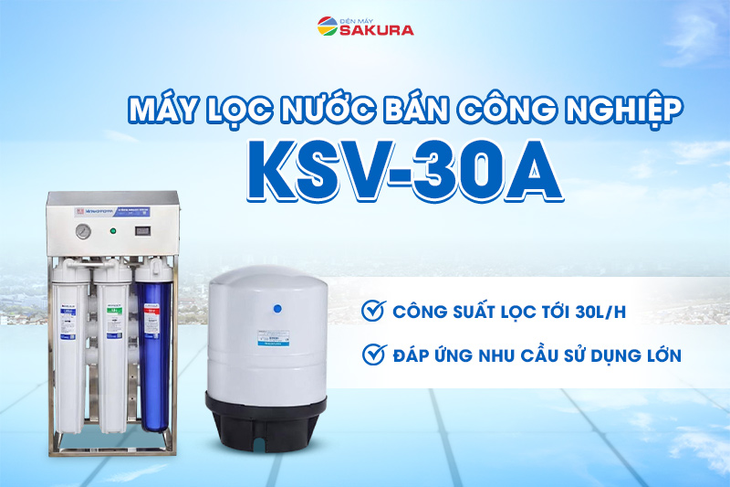 M&aacute;y lọc nước RO Kosovota KSV-30A c&oacute; c&ocirc;ng suất 30L/H