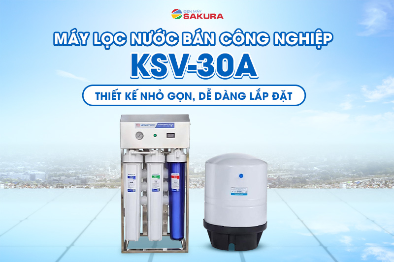M&aacute;y lọc nước RO 30L/H Kosovota KSV-30A c&oacute; thiết kế nhỏ gọn