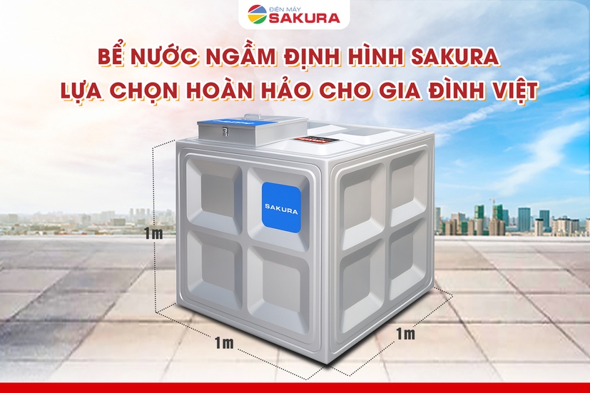 Bể ngầm định hình inox Sakura - Lưạ chọn hoàn hảo trong mọi công trình