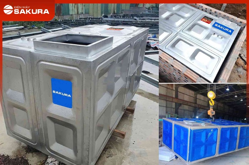 Hình ảnh lắp đặt thực tế bể ngầm định hình Sakura 1000L